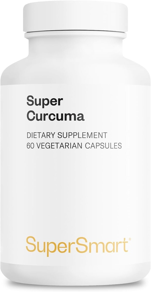 Supersmart - Super Curcuma 1000 mg per Day (High Abxia) - Patented Meriva Curcuma - Curcumin Phytosome | 60 Vejetary Capsules - Non-GMOMOMO