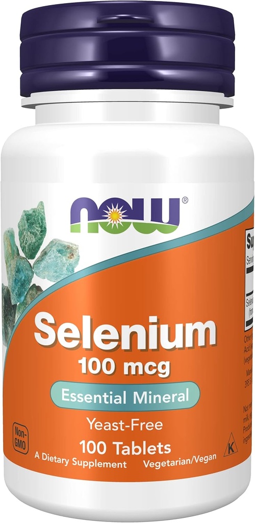 Şimdi Gıdalar Selenium, 100mcg, 100 Tabs