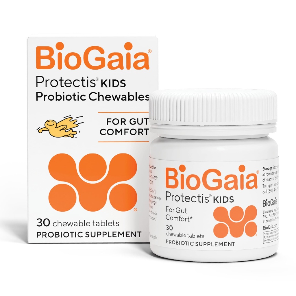 BioGaia Çocuklarını | Probiyotik for Ages 3+ | Eases Occasional Digestive Issues & Promosyonlar Düzenlilik | Allergen, Süt, Soy & Gluten Free | Geri Döndü 30 Yıl Araştırma | 30 Gün Supply