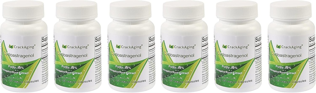 Super-Abxia Cycloastragenol% 98 Anti-Aging & Telomeraseaktivor Supplements (5) mg 180 Capsules)