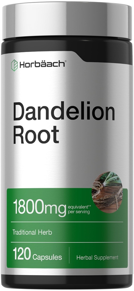 Horbäach Dandelion Root Supplement 1800mg 