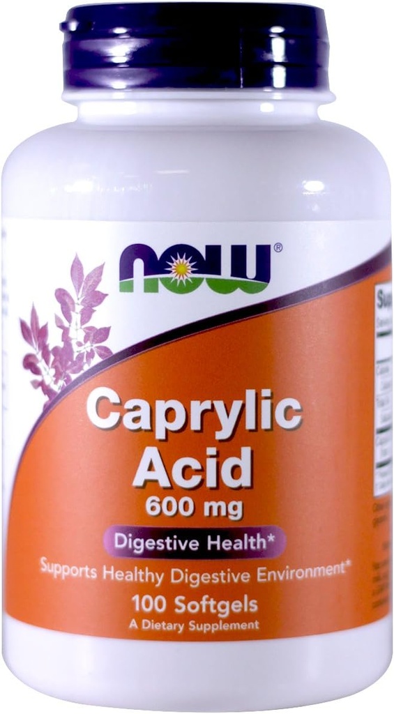 Τώρα τρόφιμα Caprylic Acid 600mg, 100 Softgels - (πακέτο των 2)