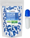 XPRS Nutra Boyutu 0 Boş Kapsüller - 1000 Kont Boş Gelatin Capsules - Pills DIY Capsule - Pure Bovine Pill Gel Caps For Do-It- Yourself Supplements (Mavi/Beyaz)