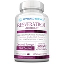 Onaylanmış Bilim® Resveratrol - Trans Resveratrol 1000 mg - 250 mg Polifenol - 98 inç - Bioperine® - 60 Vegan Dostu Capsules - 1 Şişe