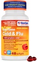 GenCare - Multi Symptom Non Drowsy Daytime Cold & Flu Relief Acetaminophen 325 mg, Dextromethorphan HBr 10 mg, Phenylephrine HCl 5 mg (48 Softgels) Habit Form Ağrı Reliever & Nasal Decongestant