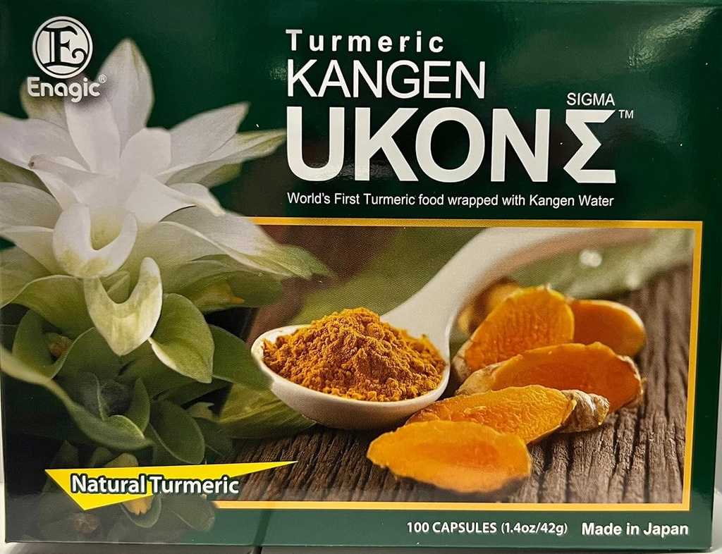 Kangen Ukon Turmeric Tarafından ENAGIC 100% Organik Multivitamins Vegeterian Capsules