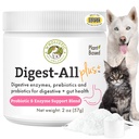Wholistic Pet Organics Probiyotiks for Dogs with Digestive Enzymes & Prebiyotik Fiber - 2 Oz - Daily Cat & Dog Probiyotiks for Digestive Health, Anti Diarrhea & Gut Support - Natural Toz Supplement