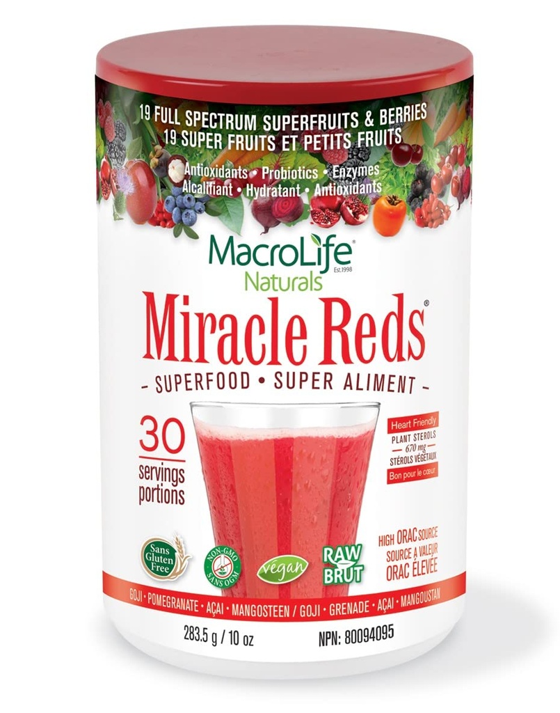 Makrolife Naturals Reds Supplement Toz, 10 oz