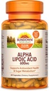 Sundown Naturals Super Alfa Lipoic Acid 600 mg Capsules