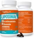 2000 MG Liposomal Nicotinamid Riboside Supplement with TMG & Pterostilbene, High Bioavailability NAD+ Boosting Supplement, Superior to Niacinamid for Energy, Immunity, Age Direniş, 120 Softgels