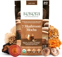 7 Mushroom Mocha - Βιολογική Adaptogenic Mushroom Powder - Συμπεριλαμβανομένης της Turkey Tail & Lions Mane - Ενεργοποιεί & Προάγει τη Διανοητική Καθαρότητα* - Vegan, Χωρίς Γλουτένη, Χωρίς Προστιθέμενη Ζάχαρη - 20 Σερβιέτες - 120g