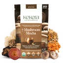 7 Mushroom Mocha - Organik Adaptojenik Mushroom Toz - Türkiye Tail & Lions Mane - Energizes & Discovers mental Clarity* - Vegan, Gluten Free, Nodrew Sugar - 20 Hizmet - 120g