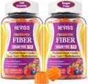 Psyllium Husk ile Yetişkinler için Fiber Gummies, 7G (Soluble + Inulin, FOS, Guar Gum, Daily Digestive Health, Regularity Support,Sugar Free,Pack of 2