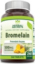 Herbal Sırları Bromelain Supplement 500 Mg Tabletleri Tamam | Non-GMO | Gluten Free | Made in USA (240 Count)