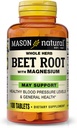 MASON NATURAL Beet Root with Magnesium and Calcium - Healthy Heart and Blood Pressure, Maintain Overall Health, 100 Tablets