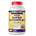 Kirkland Signature Super B- Complex με ηλεκτρολύτες, 500 δισκία (2 συσκευασία)