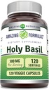 Amazing Formulas Holy Basil Extract 4:1 Supplement | 500 Mg Per | 120 Capsules | Non-GMO | Gluten Free | Made in USA