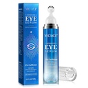 % 5 Caffeine Peptide Eye Serum, Under Eye Roller Cream for Dark Circles, Puffiness, Bag Under Eyes - 360° Masaj Ball Cream for Wrinkles, Fine Lines and Companying (Mavi)