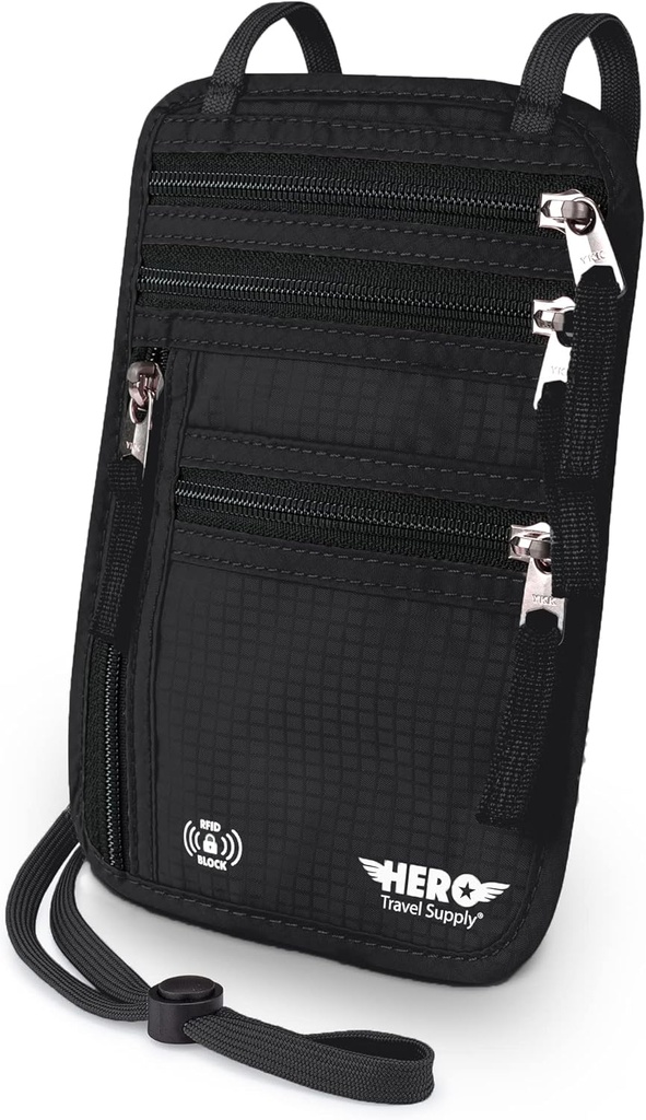 HEROBoy Cüzdan, RFID Blocking Pasaport Sahibi - Conceal ve Pouch