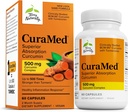 Terry Doğal CuraMed 500 mg - Beyin ve Immune Health Support - Curcumin & Turmeric Essential Oil - Herbal Liver Desteği - 60 Softgels