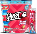 GHOST Hydration Packets, Sonic Cherry Limeade, 24 Sticks, Electrolyte Toz - Magnezyum ile Mix Supplement, Pyum, Kalsiyum, C - Vegan Dostu, Soy, Sugar & Glutenten