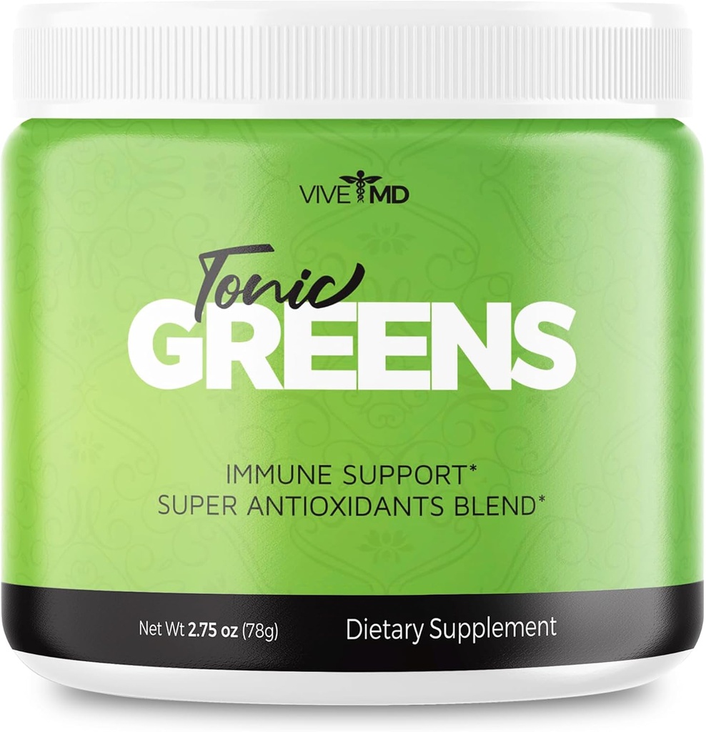 Tonic Greens Powder Vitamin Boost Supplement Επίσημη Formula - Natural Green Blend Energy Supplement Extra Strength - BCAA L-Glutamine Vitamin B6, Revolution Revolution Energy Fix Reviews (1 Pack)