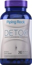 Piping Rock Detox Cleanse Capsules | 240 Pills | Herbal Kompleksi | Formula | Dandelion Root Extract, Psyllium Husk ve Süt Butle | Non-GMO, Gluten Free Supplement Supplement