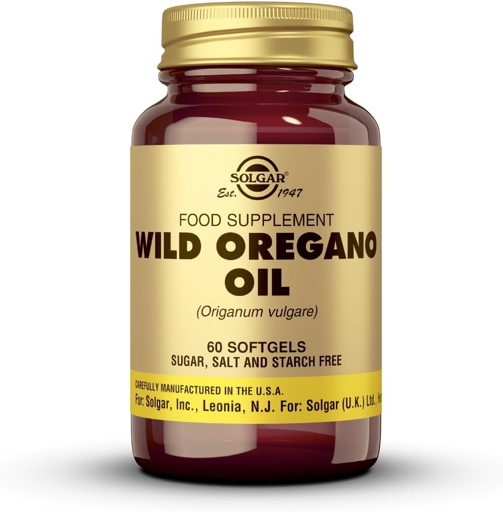 Solgar Wild Oregano Oil, 60 Softgels - Mekanik - Immune Desteği - GMO, Gluten Ücretsiz, Süt Free - 60 Hizmet