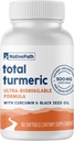 Yerli Turmeric Curcumin with Black Seed Oil - Gelişmiş Antioksi & Ortak Destek Supplement - Premium Turmeric Softgels with Advancedd High Abors, Non-GMO & Gluten-Free, 60 Softgels