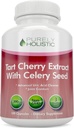 Tart Cherry Extract Capsules 1000 mg - 180 Capsules, 3 Ay Supply - Tart Cherry ve Celery Seed Toz