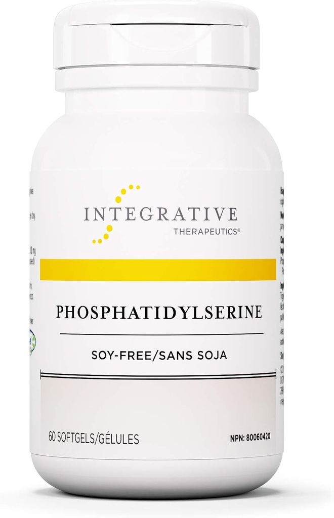 Bütünleştirici Tedaviler Phosphatidylserine - Beyin Fonksiyonlu Desteği Supplement* - Sağlıklı Stres Cevap* - Gluten-Free, Soy-Free & Dairy-Free - 60 Softgels (60 Hizmet)