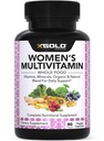 Vegan Women's Daily Multivitamin 50 Plus with Organic WholeFood Based Natural Materialss, Ginger, Maca, Multi-Vitamin B Complex & More - Energy Support, Immune System Alert -90 Capsules