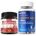 Berberine Supplement 1500 mg + Liposomaluba AKG Supplement 1500 mg