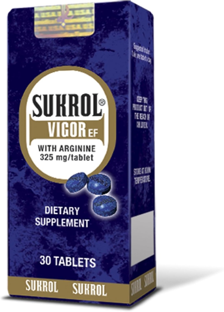 Sukrol Vigor Dietary Supplement 30 Tabs - Tabletas Multivitaminicas (Συσκευασία του 1)