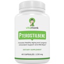 VitaMonk Pterostilbene 150mg κάψουλες χωρίς τεχνητά πληρωτικά - συμπλήρωμα χωρίς σόγια Trans-Pterostilbene που προωθεί την υγιή γήρανση και μακροζωία - 60 Veggie-καπάκια - Βελτιωμένη ρεσβερατρόλη