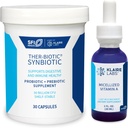 Klaire Labs Ther-Biotic Synbiyotik Probiyotik (30 Capsules) & Micellized Vitamin A Liquid (1 oz / 600 Hizmet) 5000 IU Sche - Digestive Health & Immune Support - Hipoallergenic 2 Ürün Setleri