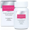 Nu White S-Acetyl Glutathione New Improv Formula Skin Whitening 30 Capsules