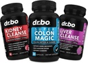 Καθαριστικό του παχέος εντέρου Detox & Kidney Liver Cleanse - 15 ημέρα χάπια καθαρισμού του παχέος εντέρου Probiotic, συμπλήρωμα ηπατικής αποτοξίνωσης νεφρών - Συμπληρώματα κίνησης του εντέρου, νεφρά, ούρα ουροδόχου κύστης