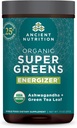 Eski Beslenme Organik SuperGreens Energizer Toz Probiyotiks ve B12, Gerçek Meyveler, Sebzeler ve Herbs, Digestive, Detoxification ve Enerji Desteği için, 25 Hizmet