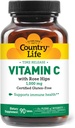 Ülke Life Vitamin C 1000 mg with Rose HIPS – Time release Immune Support Supplement – Antioxy Protection – Vegan, Gluten-Free, Preservative-Free – 90 Tabletler