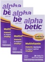 Alpha Betic Μια φορά ημερησίως πολυβιταμίνη για τα διαβητικά, χωρίς γλουτένη, χωρίς ζάχαρη, εκτεταμένο συμπλήρωμα διατροφής ενέργειας, 30 δισκία (3 Pack)3