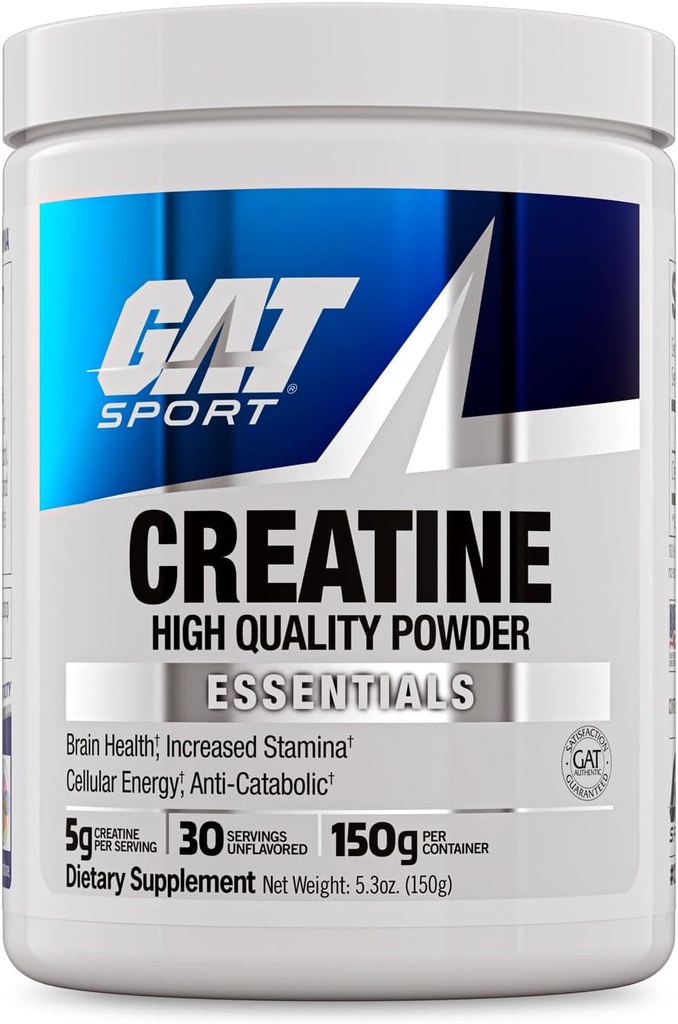 GAT SPORT Tinatine Monohidrat Toz, 150 Grams, Güçlü, Beyin Sağlığı, GLP1 Anti-oksit, Endurance, Erkekler ve Kadınlar için, 1 Ay Supply, Unflavored (30 Hizmet)