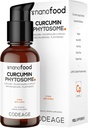 Kodage Liposomal Curcumin Phytosome Liquid Supplement, Turmeric Curcumin Vegan Liquid Drops, Plant-Based Curcuma Longa Dropper, Curcumina, Sunflower Phospholipid, Sugar-Free, Citrus Flavor, 2 fl oz