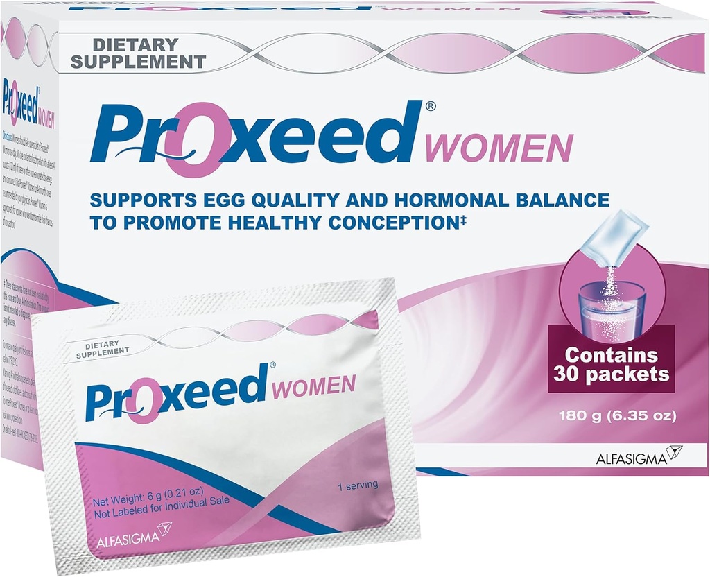 Proxeed® Women Ferttitude Supplement | Contains Folic Acid & Other Essential Vitamins & Nutrients | Supports Health Conception, Ovulation, Fertilization, & Egg Quality* | 30 Packets (30-Day Supply)