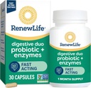 Yeni Yaşam Digestive Duo Probiyotik ve Enzymes Vegetarian Capsules, Probiyotik Digestive Health, Fast-Acting Enzymes Aid Digestion, With Soothing Herbs - 30 Count