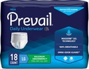 Prevail Incontinence Paint Underwear for Men, maximum Absorbency, Large, 18 Count