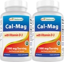 D3 1500 mg ile En İyi Doğalsolo Magnezyum 180 Tablet (180 Kont (Pack of 2))