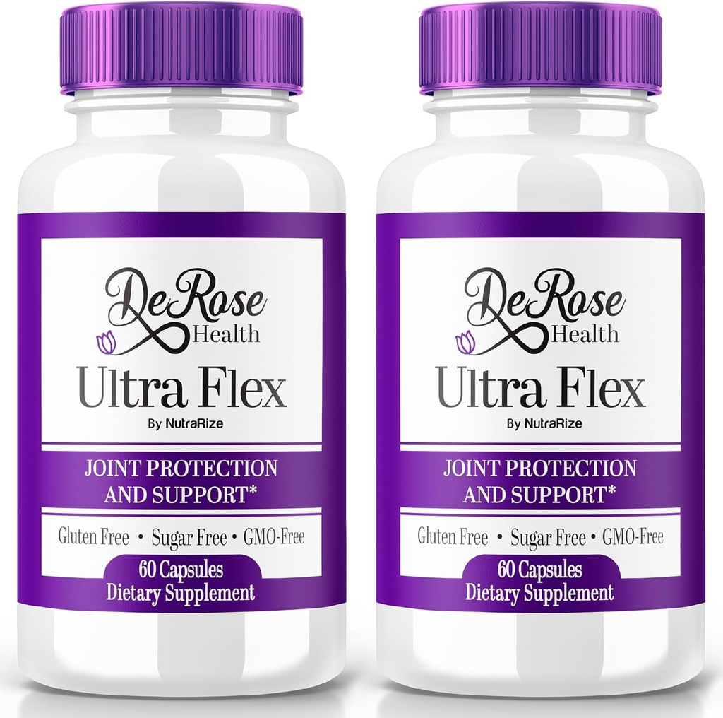 (2 Pack) Ultra Flex Capsules, Advanced Joint Support Supplement, Ultra Flex Natural Joint Health Formula, Ortak Yaşam ve Hareketlilik için Max Strength Pills, UltraFlex Vitamin Yorumları (120 Capsules)