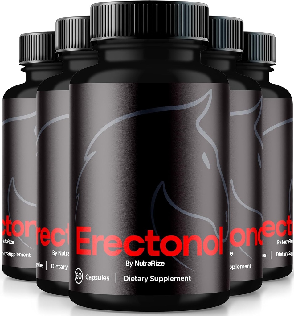 (5 Pack) Erkekler için Erectonol Capsules, Erectonol Male Diyetary Supplement, Men's Wellness ve Peak Performansı için Daily Formula Pills, Active Lifestyle, Yorumlar (300 Capsules)