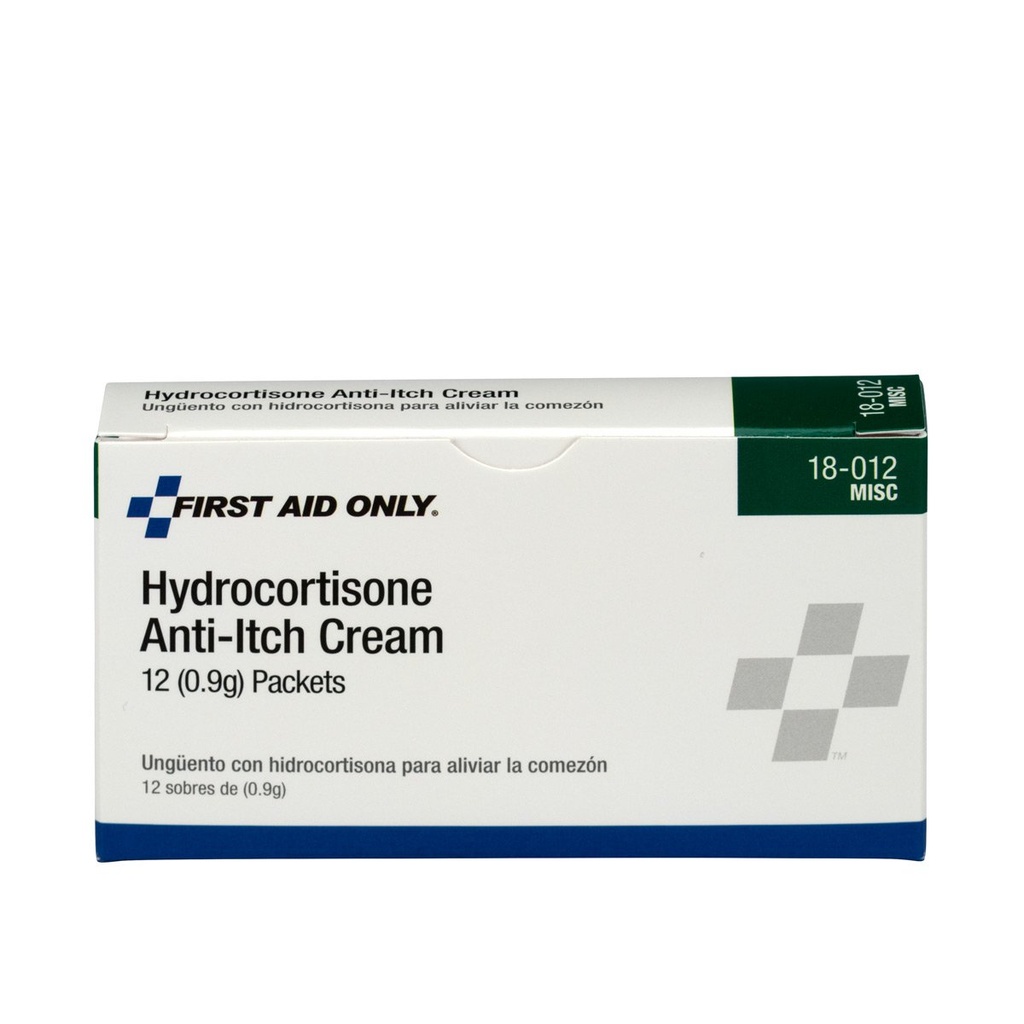 İlk Yardım Sadece 18-012 Hydrocortisone Cream Packets, 12 Count